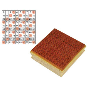Stamp Hundreds Grid 1-100
