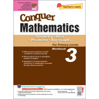 Conquer Mathematics (Geometry, Area, Perimeter and Bar Graphs) Book 3