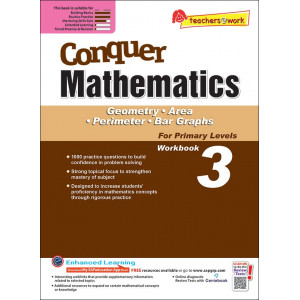 Conquer Mathematics (Geometry, Area, Perimeter and Bar Graphs) Book 3
