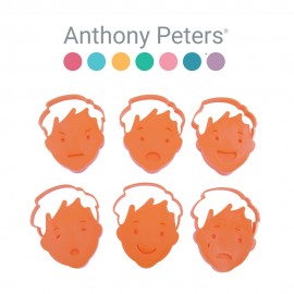 Anthony Peters – Emotions Dough Cutters & Stampers – 6 Pieces