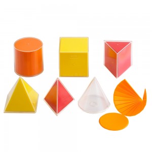 Geometric Solids – 8cm with Folding Nets – 6 Shapes – 12pcs