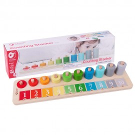 Classic World – Count & Match – Counting Stacker – 65pcs